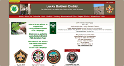 Desktop Screenshot of luckybaldwinbsa.org