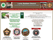 Tablet Screenshot of luckybaldwinbsa.org